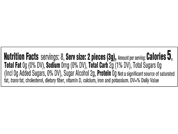 Dentyne Ice Arctic Chill Sugar Free Gum, 9 Packs of 16 Pieces (144 Total Pieces)