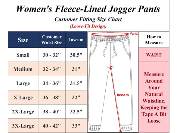 Womens Fleece-Lined Zip Joggers