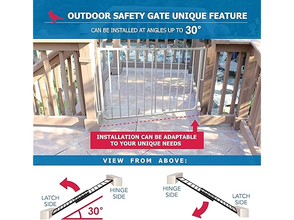 Cardinal Gates Outdoor Gate, White