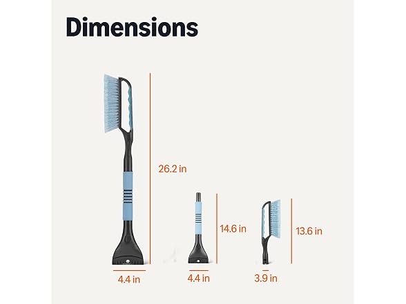Amazon Basics Snow Brush with Ice Scraper