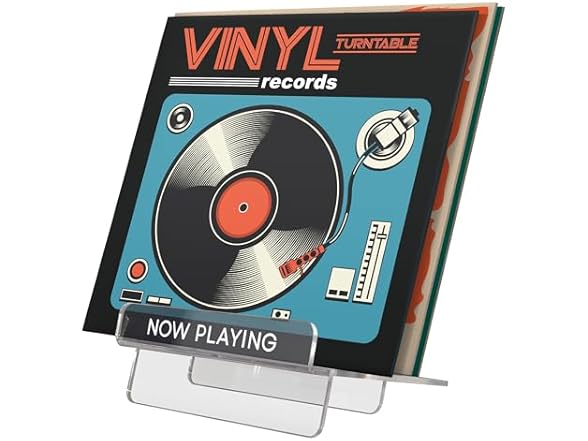 Americanflat 7.8x7.5 Now Playing Vinyl Record Stand