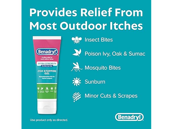 Benadryl Extra Strength Anti Itch Relief Gel, 2%