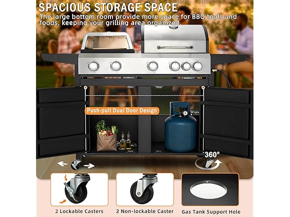 MELLCOM 3 IN 1 Pizza Griddle Grill Combo