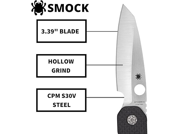 Spyderco Smock Flipper Knife ith 3.45"