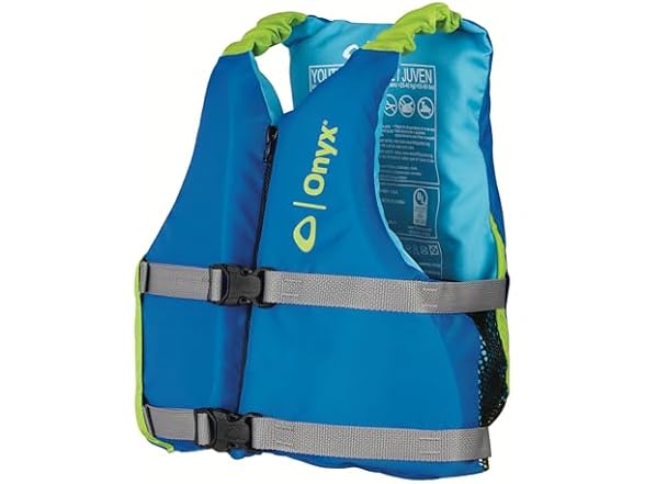 ONYX Youth Paddle Sports Life Jacket, Blue