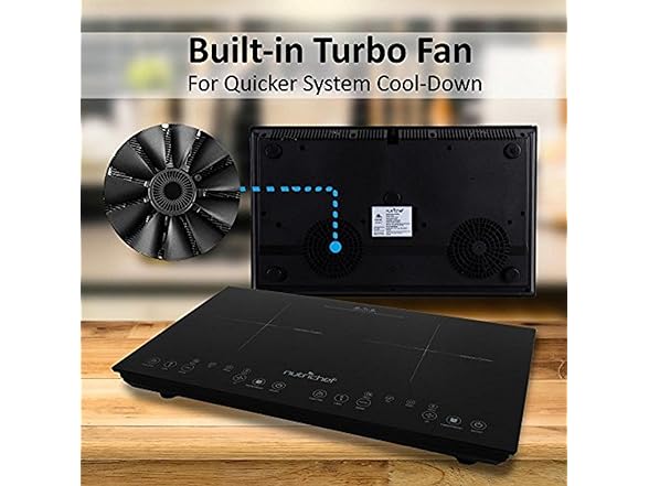 NutriChef Double Induction Cooktop