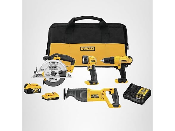 Dewalt DCK445D1M1 20V MAX Power Tool Combo Kit, 