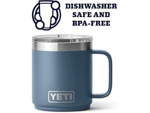 YETI Rambler 10oz Stackable Mug, Nordic Blue