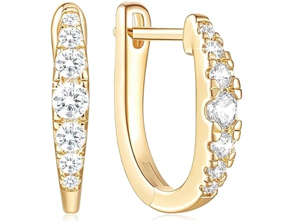 Verniflloga 14K Gold Hoop Earrings 16 mm
