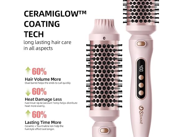 1.7 inch Heated Round Thermal Brush