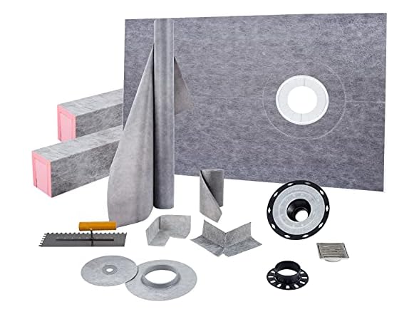 Shower Curb Kit 38\" x 60\" Watertight Shower