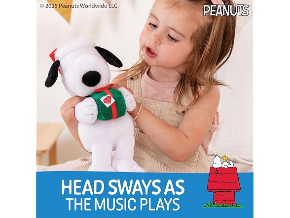 Kids Preferred Peanuts Snoopy Motion Musical Plush