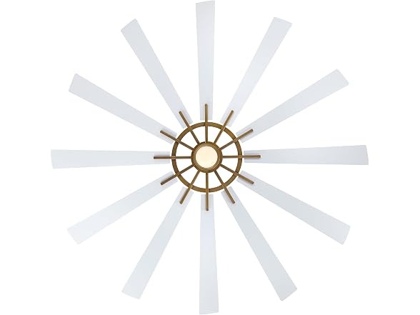 Parrot Uncle 72 Inch Large Windmill Ceiling Fan Gold