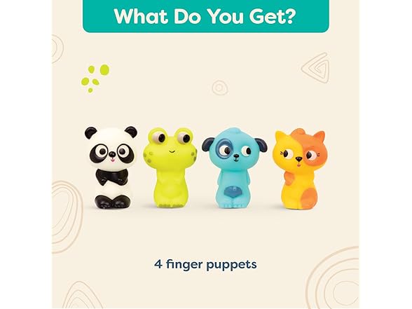 B. toys– 4 Finger Puppets – Animal Finger Puppet