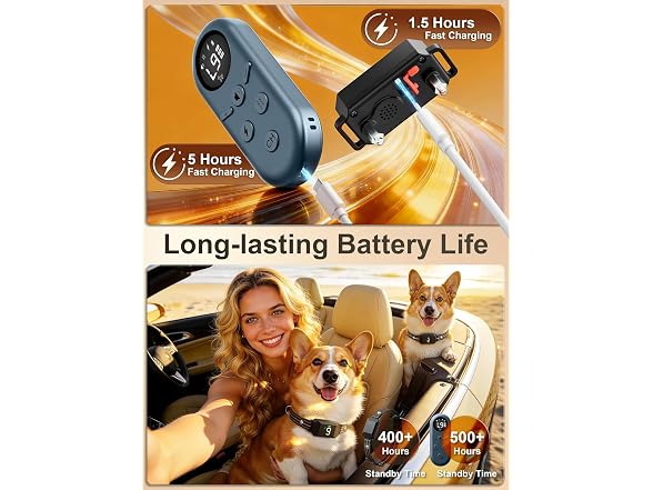 Small Shock Collar for 2 Small Dogs(5-30Lb),