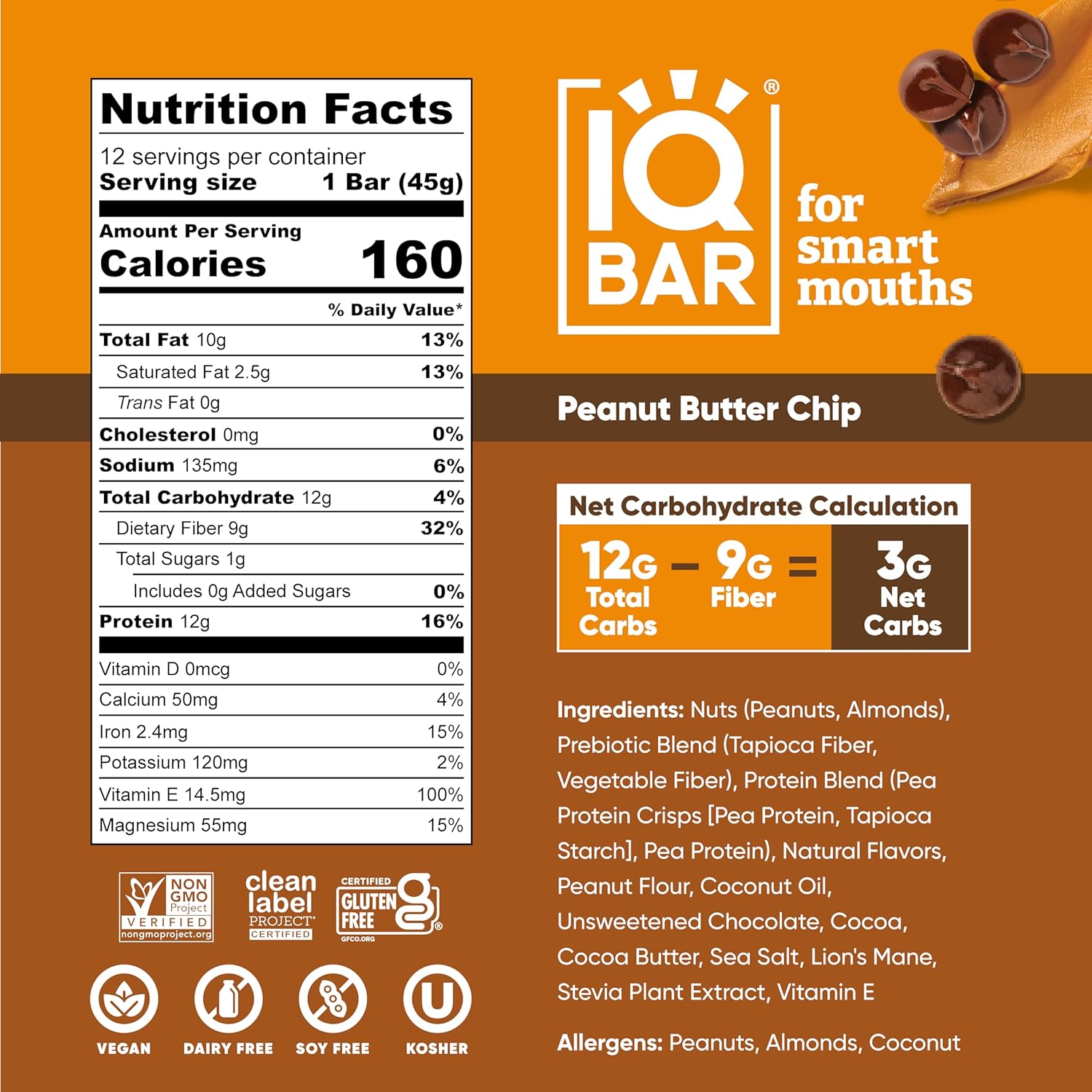 24CT IQBAR Clean Plant Protein Bars- Your Choice - Gallery 24