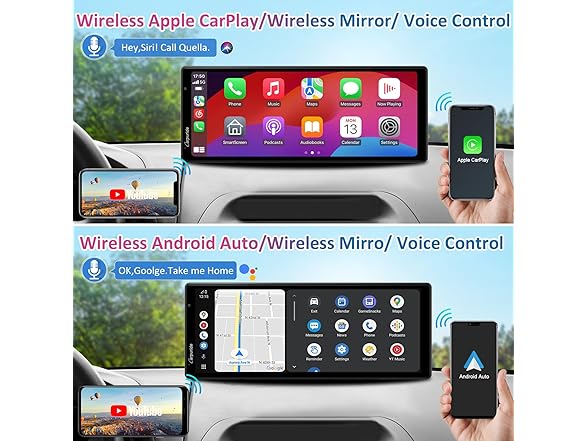 9.3" CarPlay Screen w/ 2.5K Dash Cam