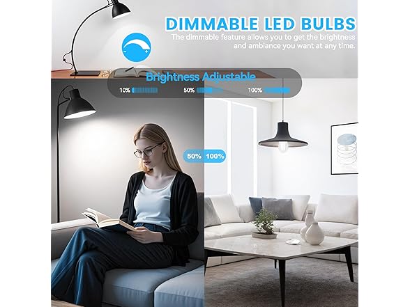 Brightever E26 LED Bulb 60 Watt Equivalent 6PK