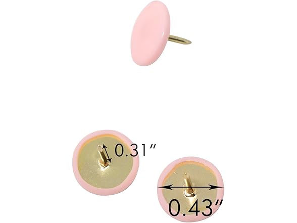 VAPKER 200 PCS Thumb Tacks Candy Pink