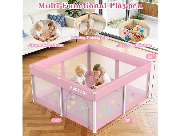 Abdtech Foldable Playpen for Babies