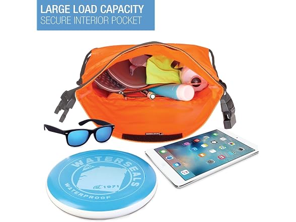 Lewis N. Clark WaterSeals Locking Backpack Orange