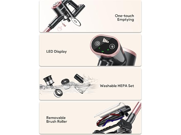Fugacal 6-in-1 Cordless Stick Vacuum