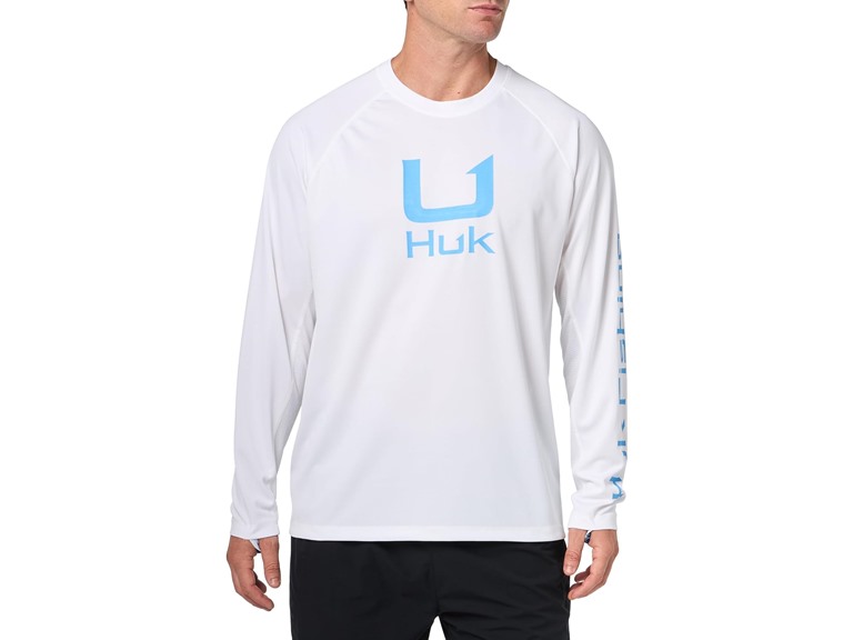 HUK Men's Standard Icon X Crew, Long-Sleeve Performance Fishing Shirt