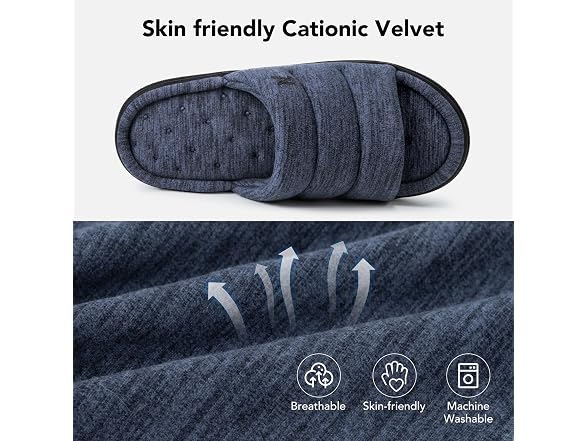 Mens Open-Toe Slippers Indoor House