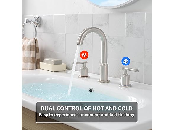 LEQ Bathroom Faucet for Sink 3 Hole