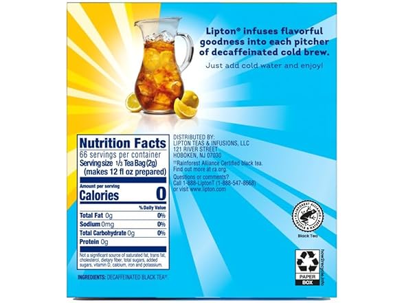 Lipton Cold Brew Decaf Tea 22ct