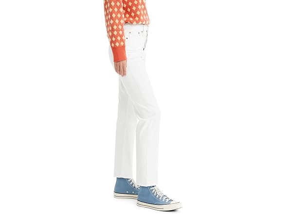 Levis Womens Wedgie Jeans White (26)