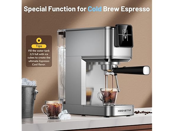KEENSTAR Espresso Machine with Milk Tank