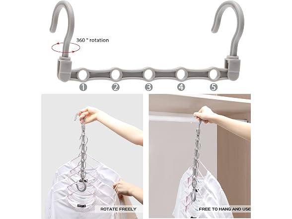 HAOWWLAI 24 Pack Space Saving Hangers
