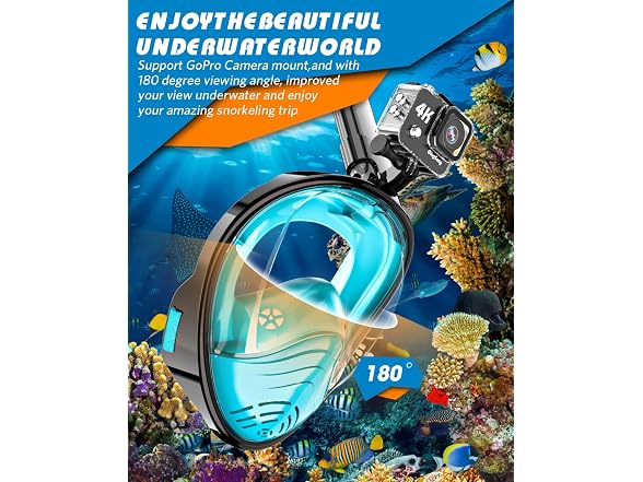 QingSong Full Face Snorkel Mask