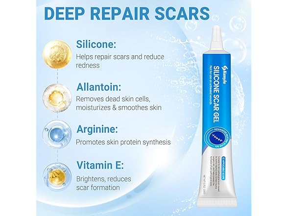 Kunyle BC521525090026 silicone scar gel