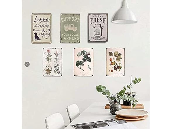 KJSKH Retro Metal Tin Sign Live Like 