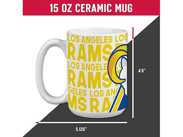 LOS ANGELES RAMS 15 oz Ceramic Coffee Mug
