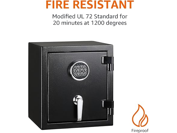 Amazon Basics Fire Resistant Security Safe