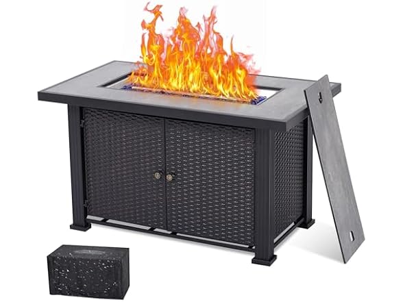 44in Propane Fire Pit Table B0FMRQL2W2