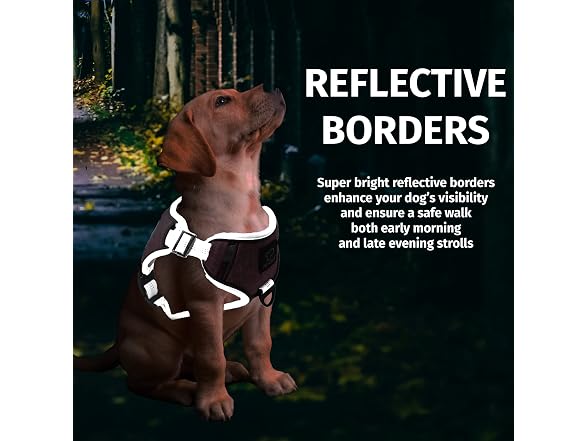 PETORO Adjustable Reflective Harness for Lar