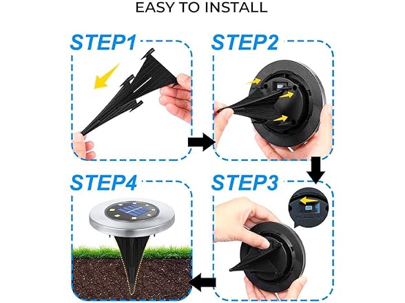 HOUSEOFLED Solar Ground Lights