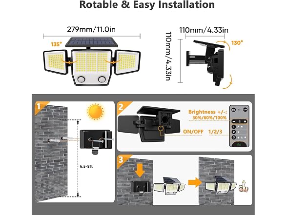 MDCMDCM Solar Motion Sensor Lights