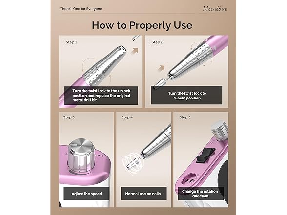 MelodySusie Professional Nail Clip