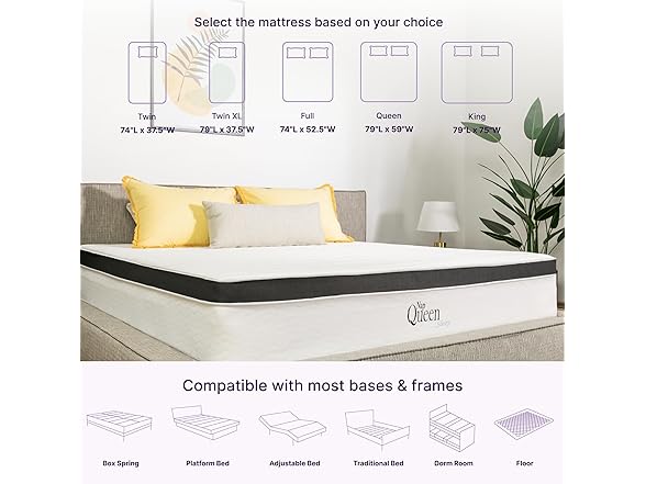 NapQueen 8 Inch Maxima Hybrid Mattress