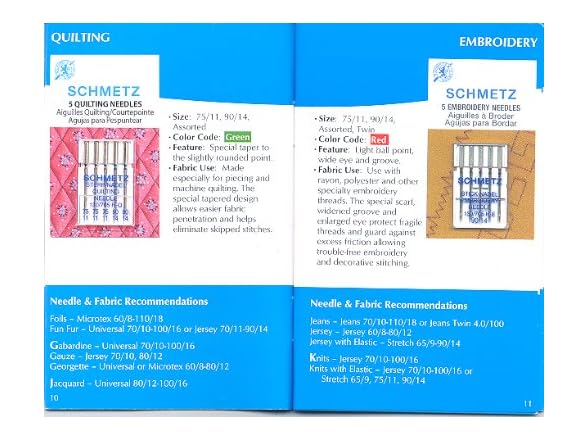 SCHMETZ ABC Pocket Guide - Household Sewing