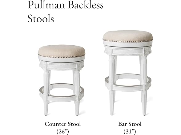 Maven Lane 30"H Pullman Swivel Stool