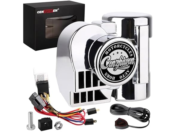 Motorcycle Air Horn Kit 12V 150db Super Loud
