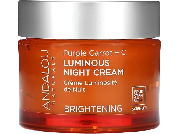 Andalou Naturals Night Crm Prpl Carrot