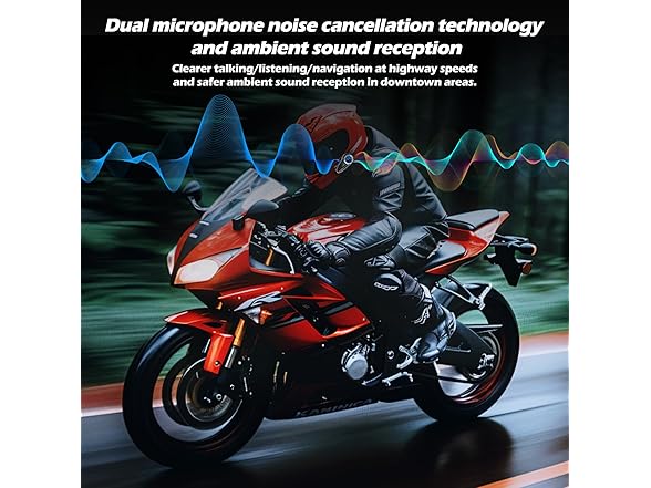 TNICER Motorcycle Bluetooth Headset