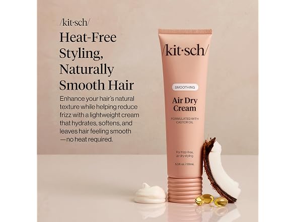 Kitsch Smoothing Air Dry Cream With Castor Oil